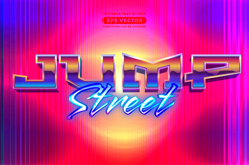 jump-street-editable-text-effect-retro-style-with-vibrant-theme-concep