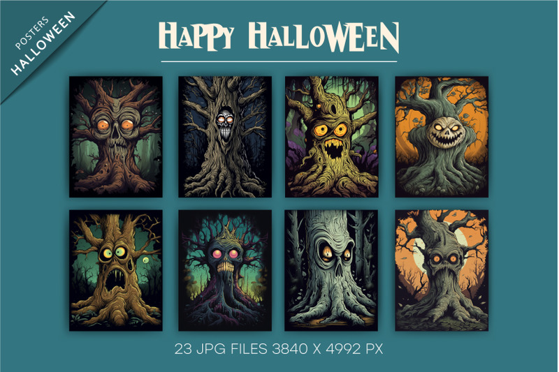 old-tree-monster-halloween-clipart