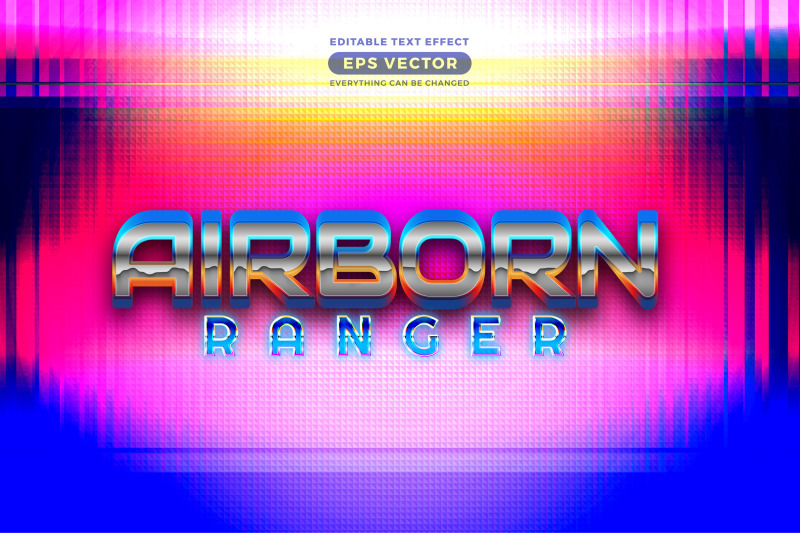 airborne-ranger-editable-text-style-effect-in-retro-style-theme-ideal