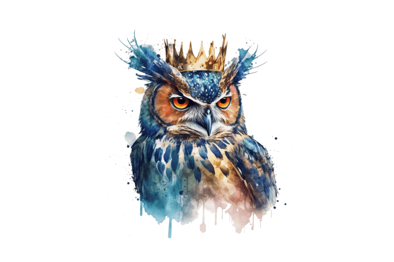 watercolor-cool-king-owl-bundle