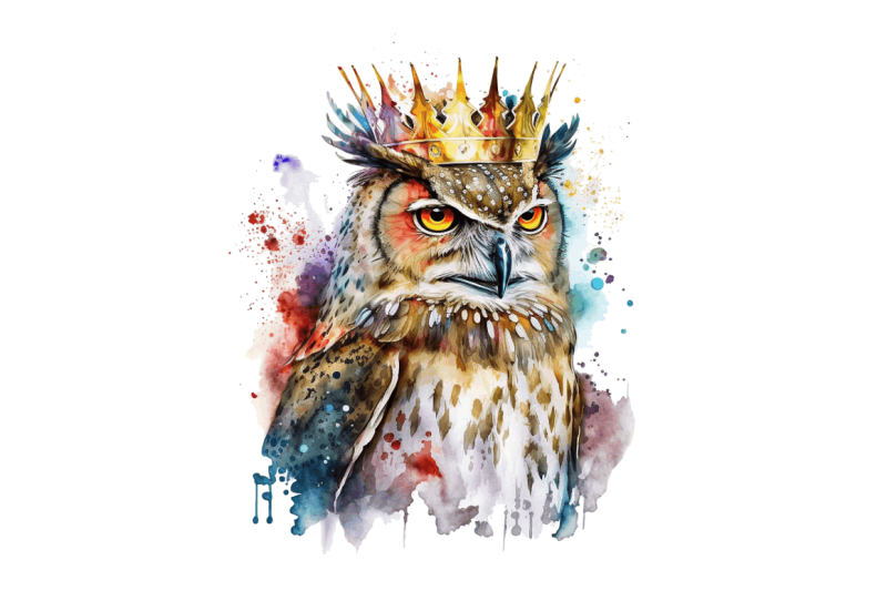 watercolor-cool-king-owl-bundle