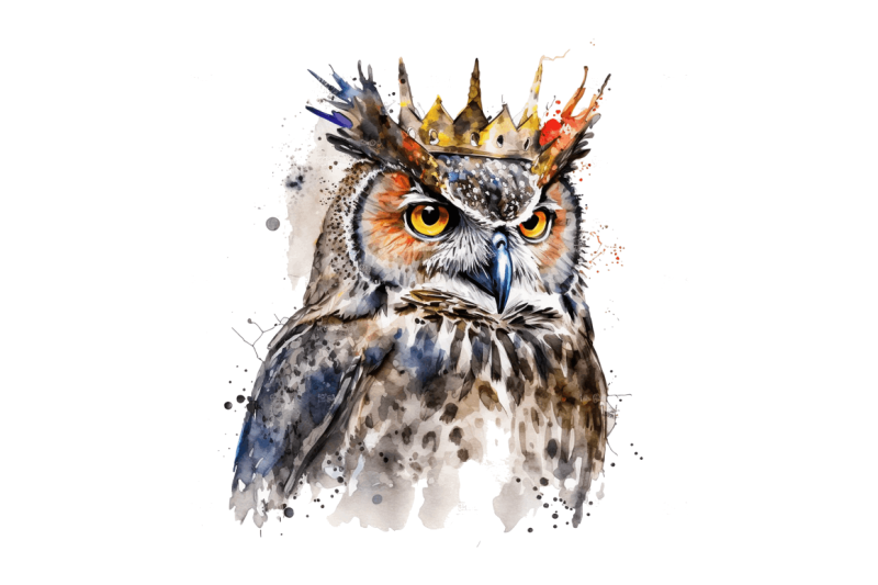 watercolor-cool-king-owl-bundle