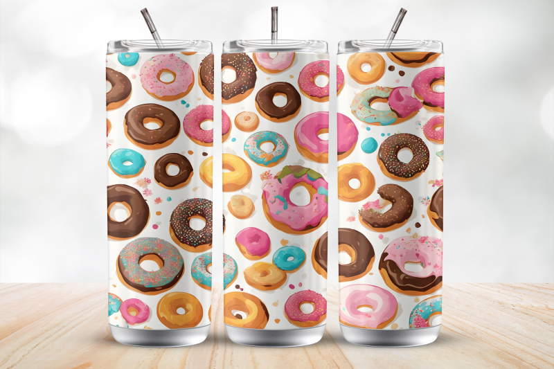 seamless-donut-patter-20-oz-tumbler-wrap-sublimation-design