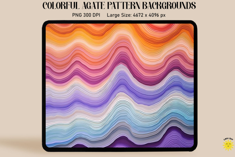 rainbown-color-agate-pattern-backgrounds