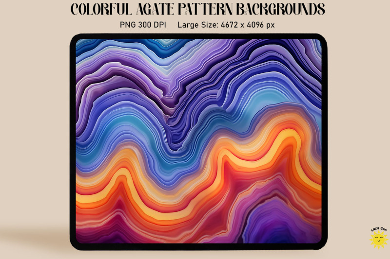 rainbown-color-agate-pattern-backgrounds