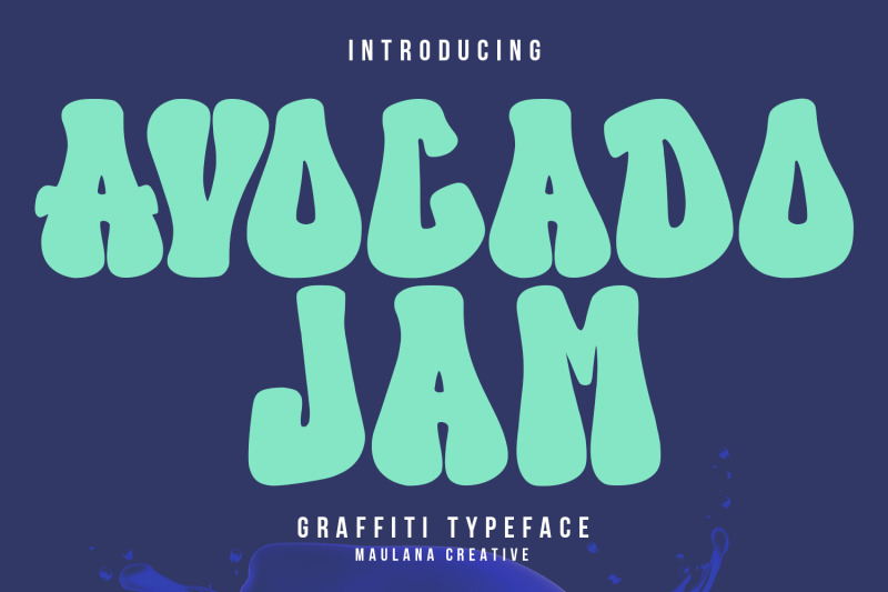 avocado-jam-graffiti-typeface