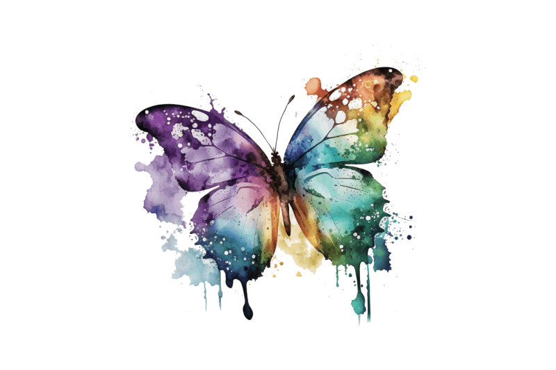 watercolor-rainbow-butterfly-bundle