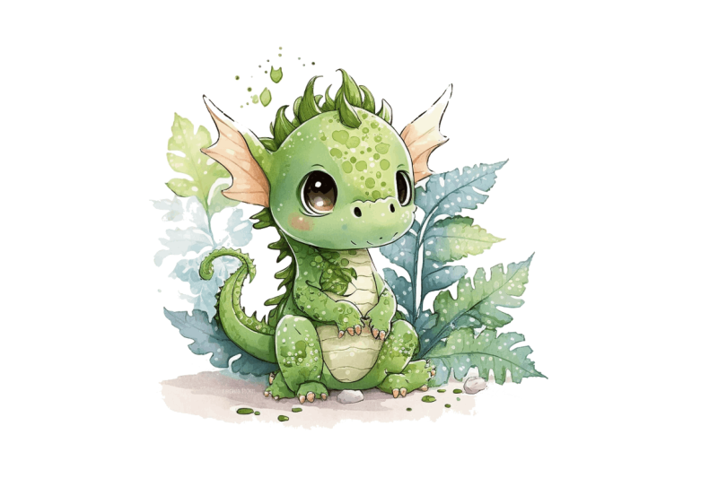 watercolor-cute-dragon-bundle