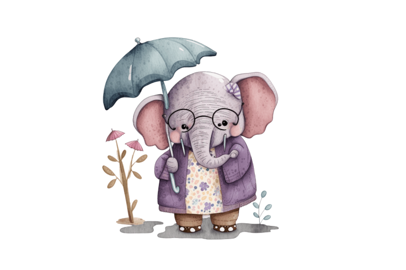 watercolor-cute-elephant-grandma-bundle