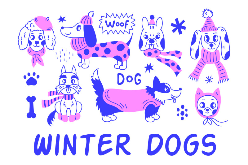 funny-dogs-winter-png-clipart