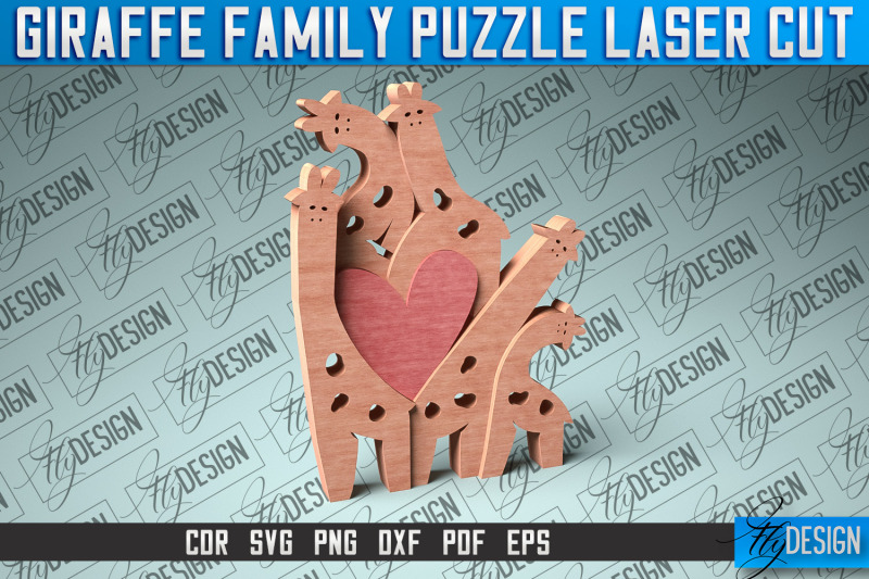 giraffe-family-puzzle-laser-cut-baby-animals-puzzle-svg