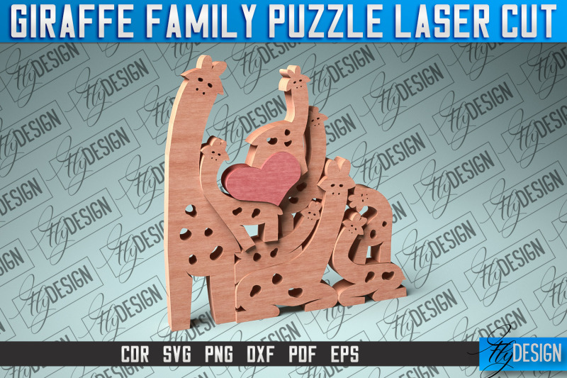 giraffe-family-puzzle-laser-cut-baby-animals-puzzle-svg