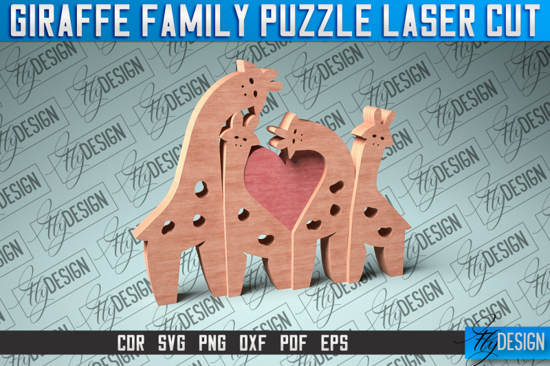 giraffe-family-puzzle-laser-cut-baby-animals-puzzle-svg