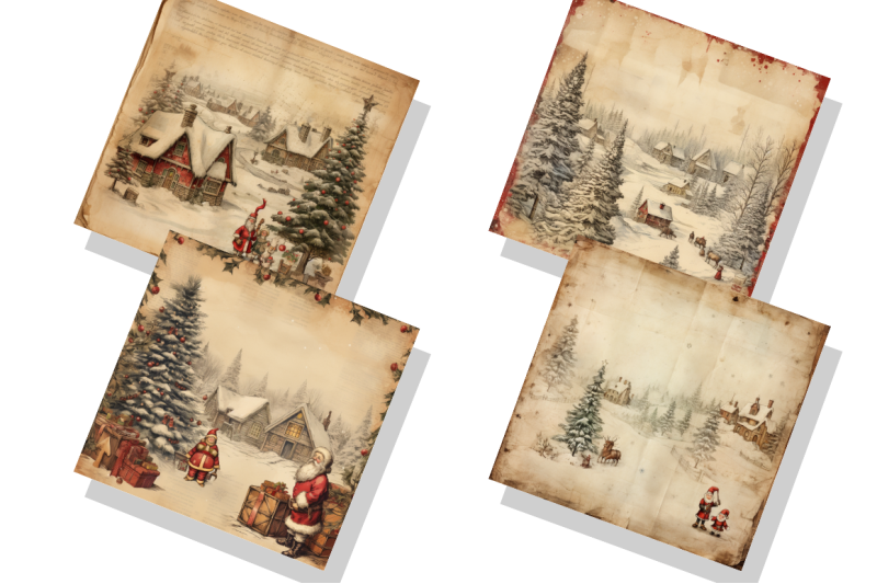 christmas-old-paper-backgrounds-bundle