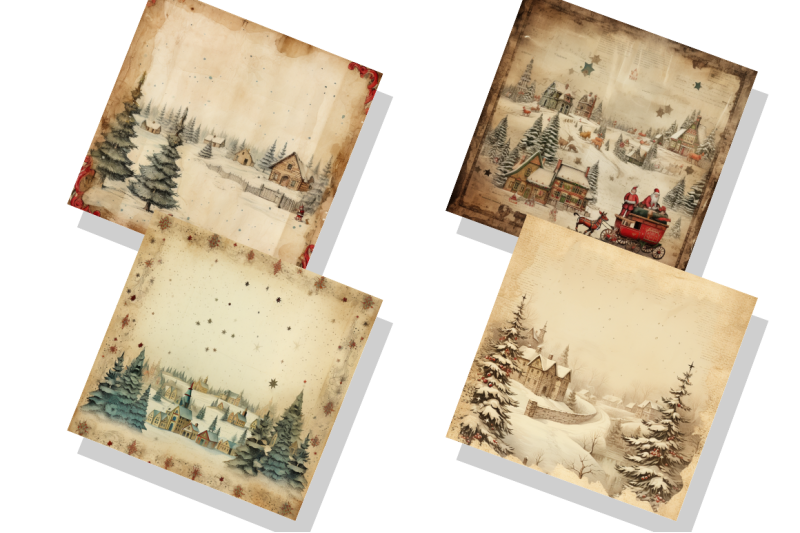 christmas-old-paper-backgrounds-bundle