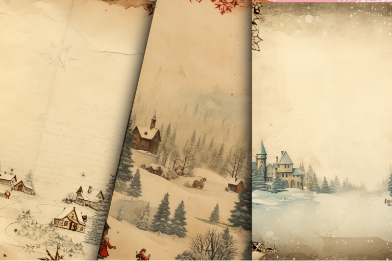 christmas-old-paper-backgrounds-bundle