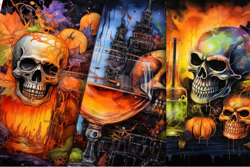 halloween-alcohol-ink-bundle