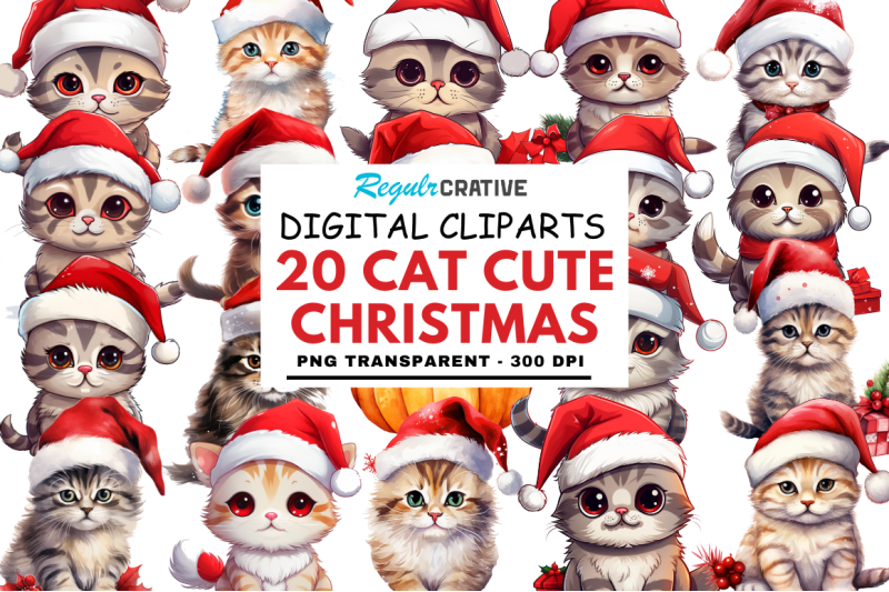 cat-cute-christmas-sublimation-clipart