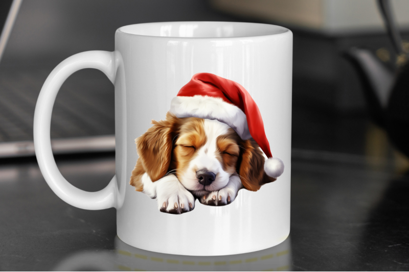 cute-sleep-dog-christmas-clipart