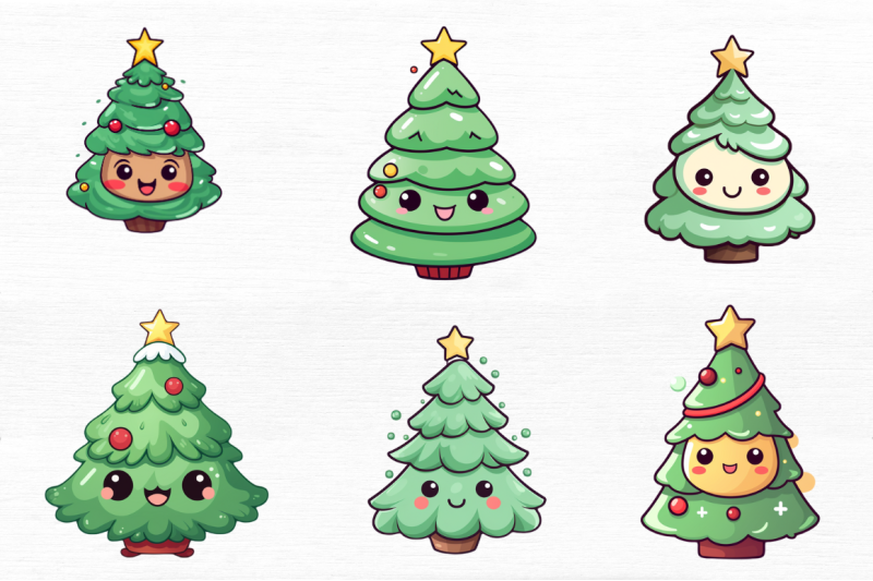 christmas-trees-clipart-bundle