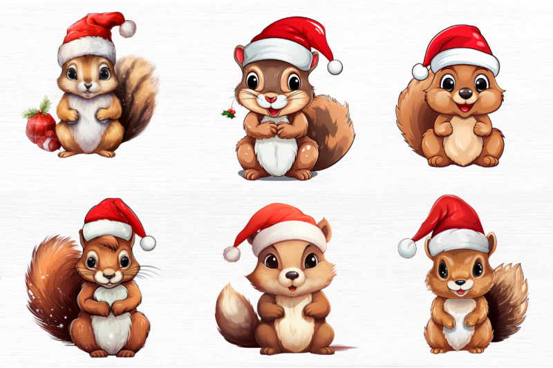 christmas-cute-squirrel-clipart