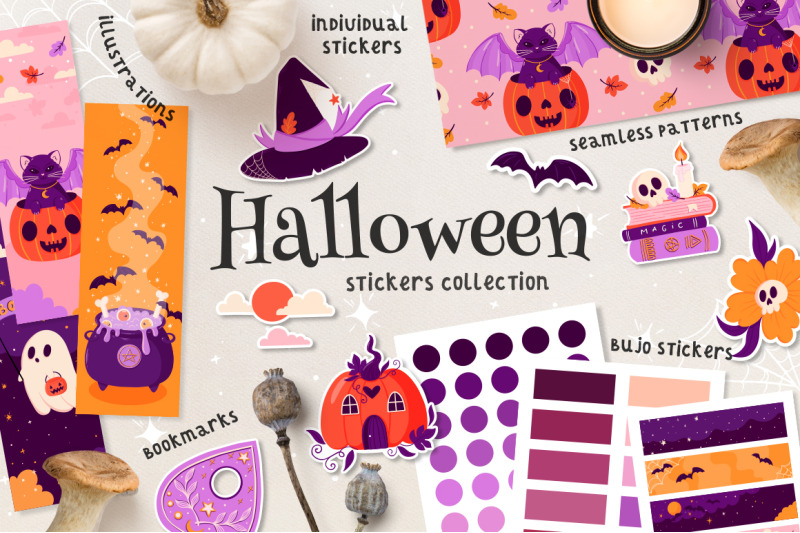 halloween-stickers-collection
