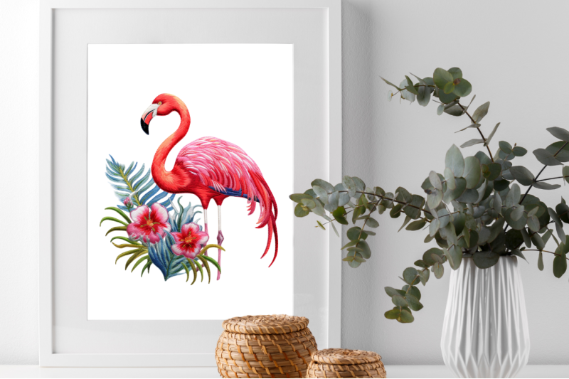 embroidery-flamingo-clipart-bundle