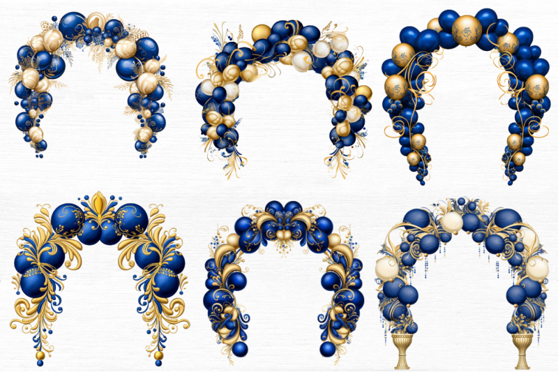 royal-blue-and-gold-balloon-arch-clipart