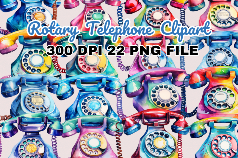 watercolor-rotary-telephone-clipart