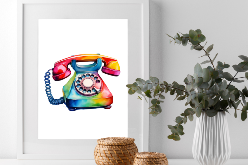 watercolor-rotary-telephone-clipart