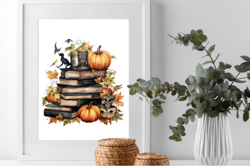 watercolor-halloween-books-clipart