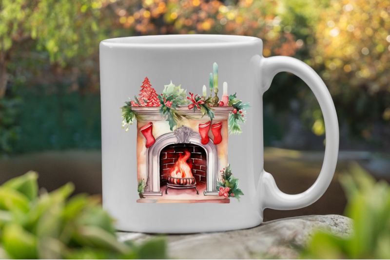 watercolor-christmas-fireplace-clipart