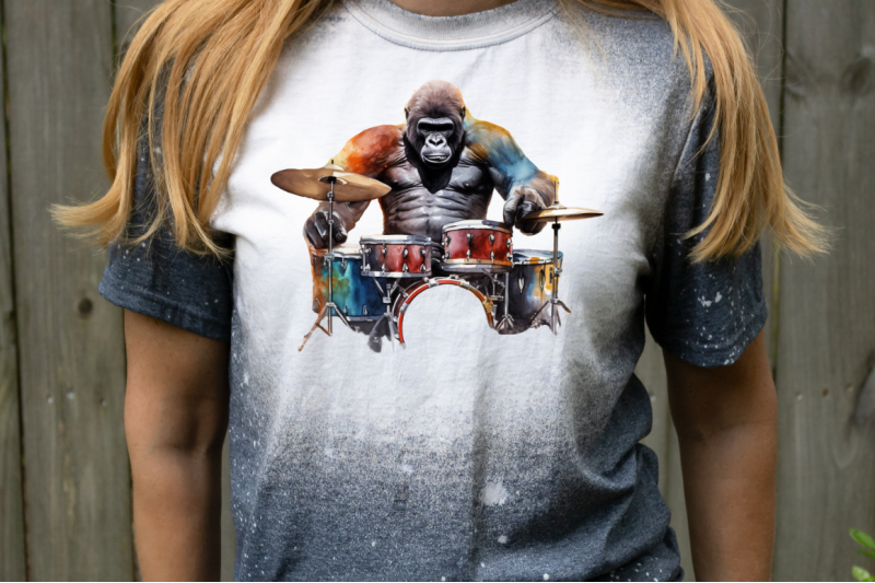 watercolor-gorilla-playing-drums-clipart