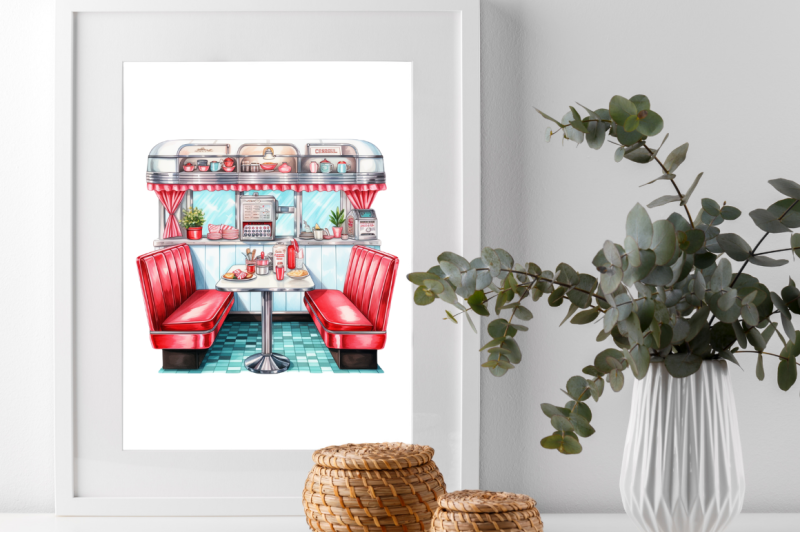 watercolor-retro-diner-booth-clipart