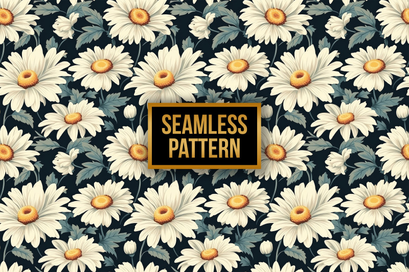 retro-daisy-flowers-digital-papers