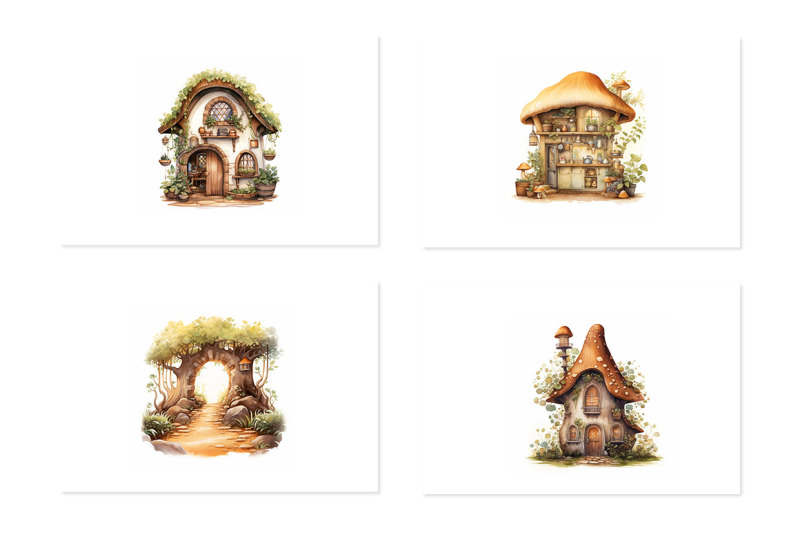 fairy-mushroom-houses