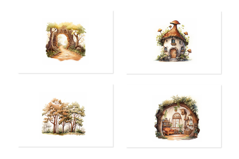 fairy-mushroom-houses