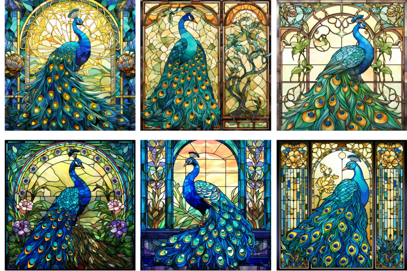 stained-glass-peacock-bird