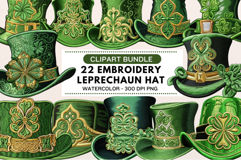 embroidery-leprechaun-hat-clipart-bundle