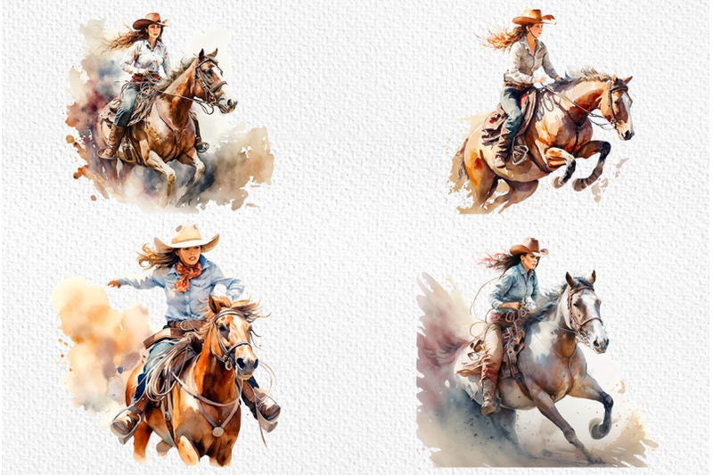 rodeo-cowgirl-clipart