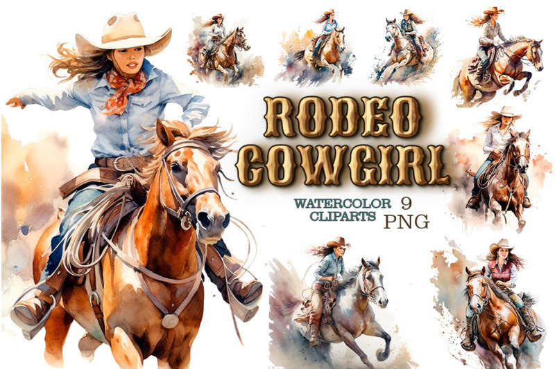 rodeo-cowgirl-clipart
