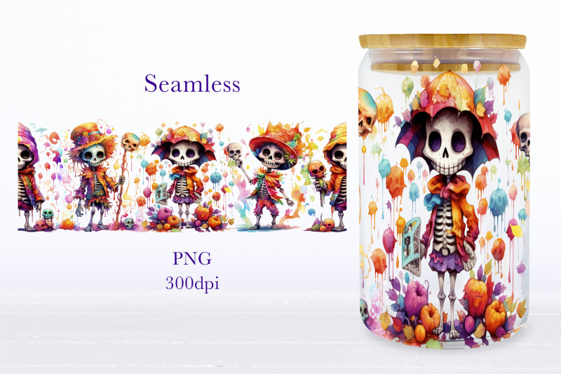 skeleton-glass-can-wrap-halloween-libbey-can-sublimation