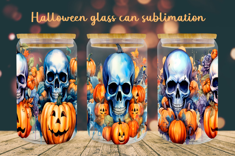 pumpkin-skull-glass-can-wrap-halloween-libbey-can-sublimation