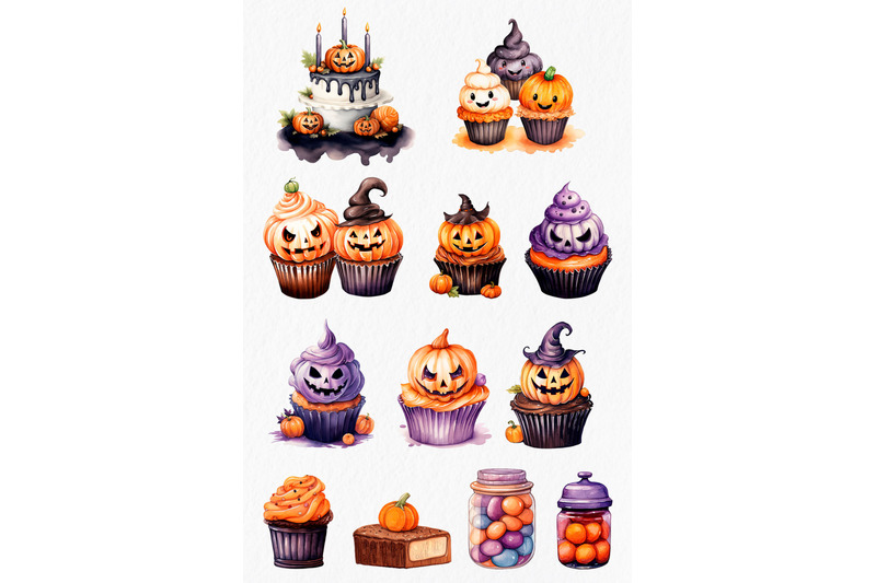 halloween-sweets-watercolor-clipart-png