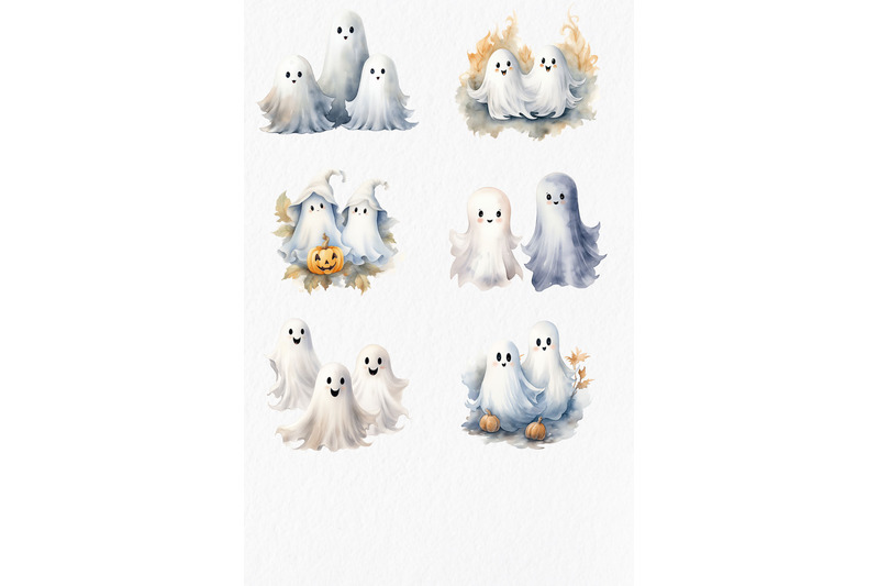ghosts-watercolor-clipart-png