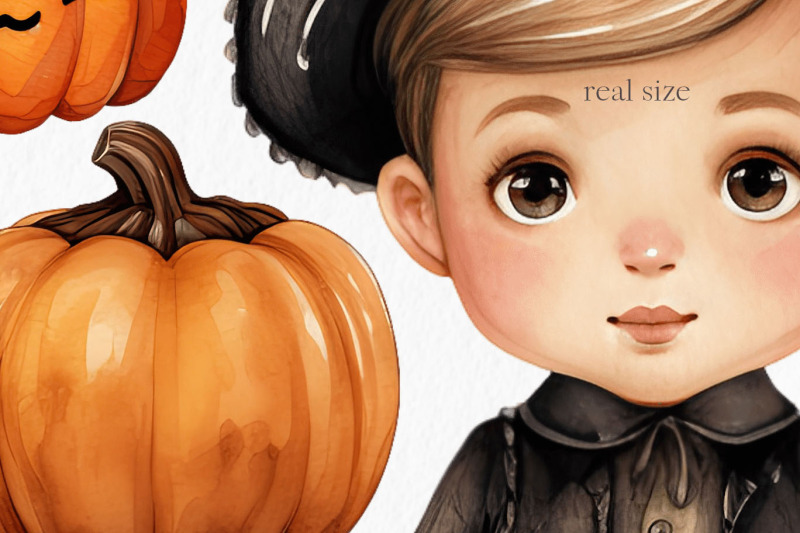 trick-or-treat-watercolor-clipart-png