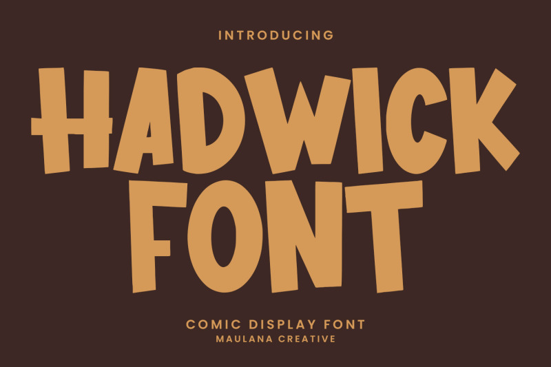 hadwick-comic-display-font