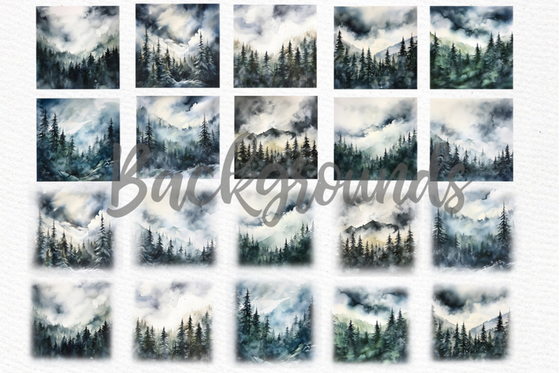 watercolor-pine-tree-forest-clipart-mountain-landscapes