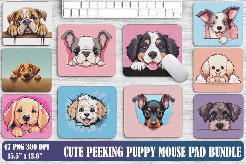 cute-peeking-puppy-mouse-pad-design