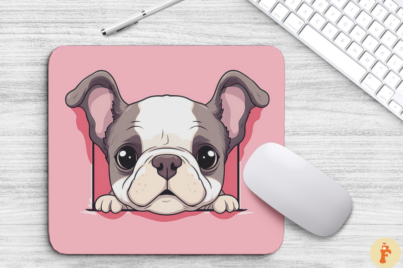 cute-peeking-bulldog-mouse-pad